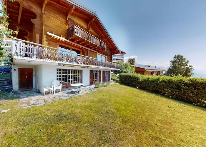 With Spectacular View Of The Peaks Апартаменты Кран-Монтана