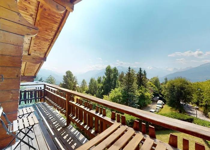 With Spectacular View Of The Peaks Кран-Монтана